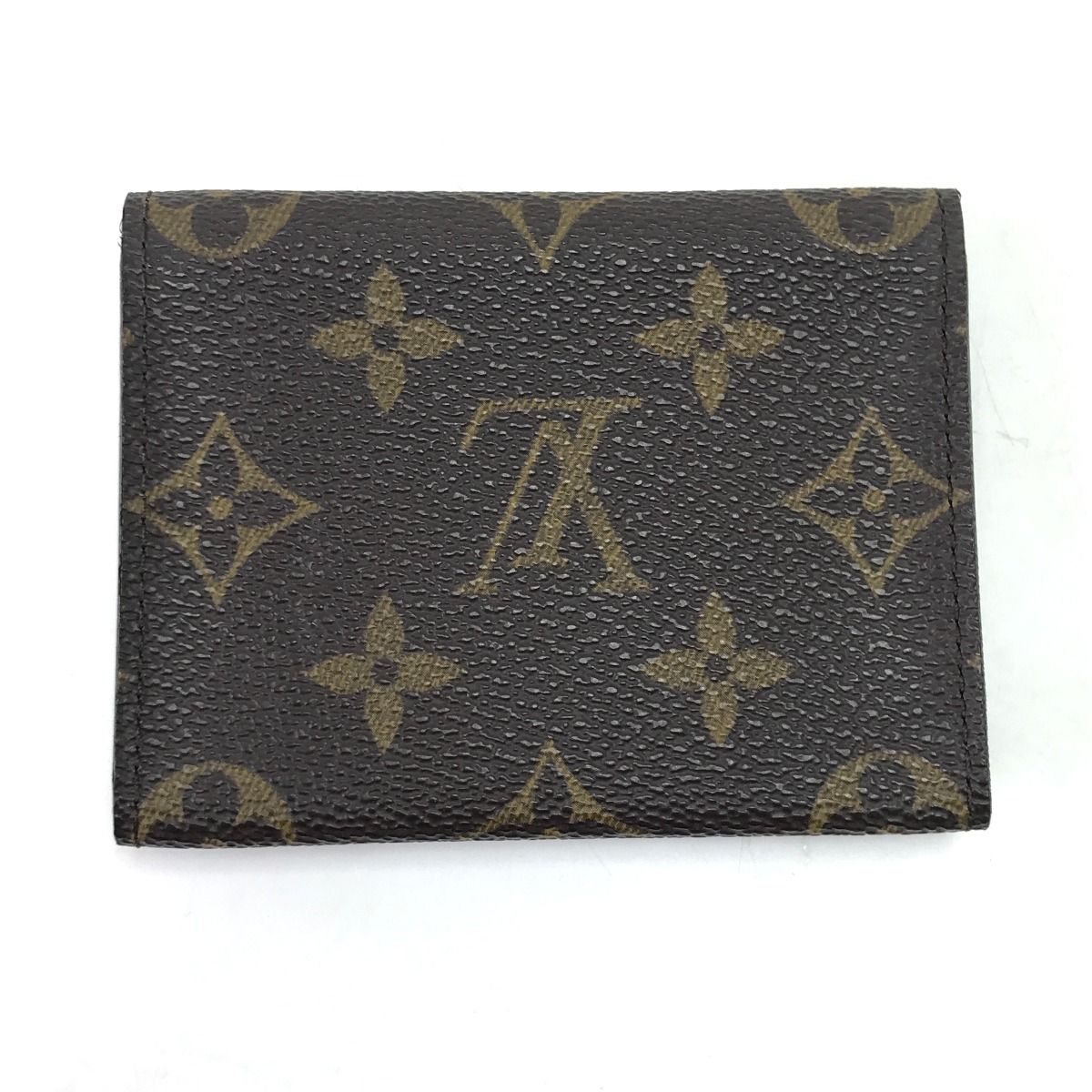 Louis Vuitton Business Card Holder Monogram Envelope Cult Visit Brown — view 2