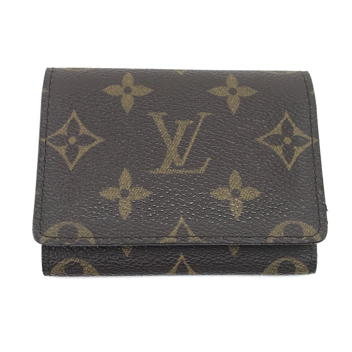 Louis Vuitton Business Card Holder Monogram Envelope Cult Visit Brown