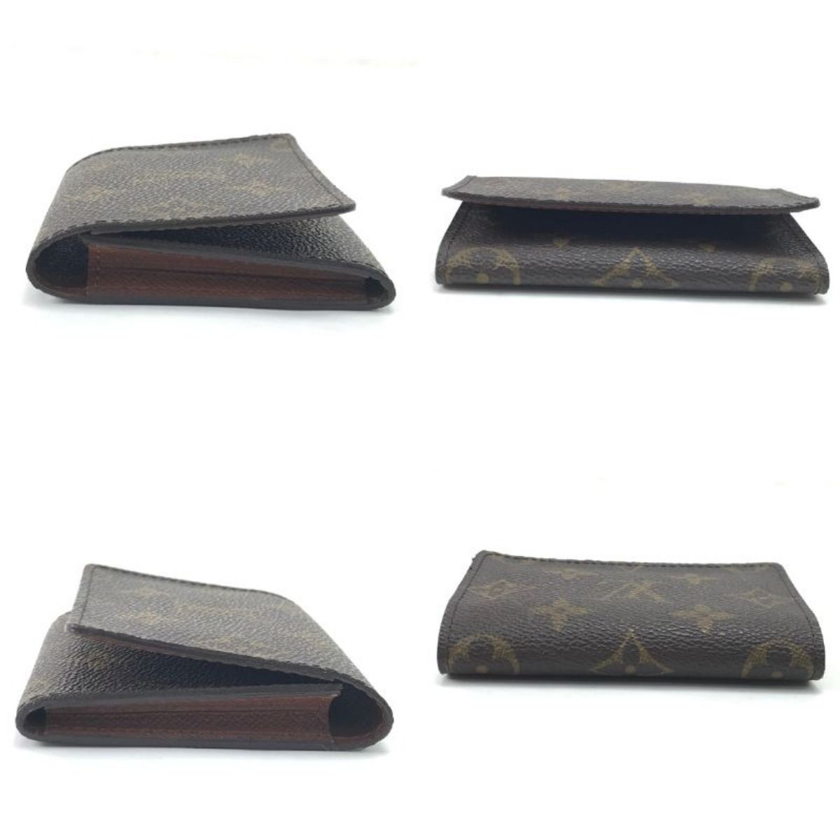 Louis Vuitton Business Card Holder Monogram Envelope Cult Visit Brown — view 3