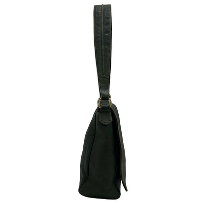 Loewe Shoulder Bag Dark Green Leather — view 2