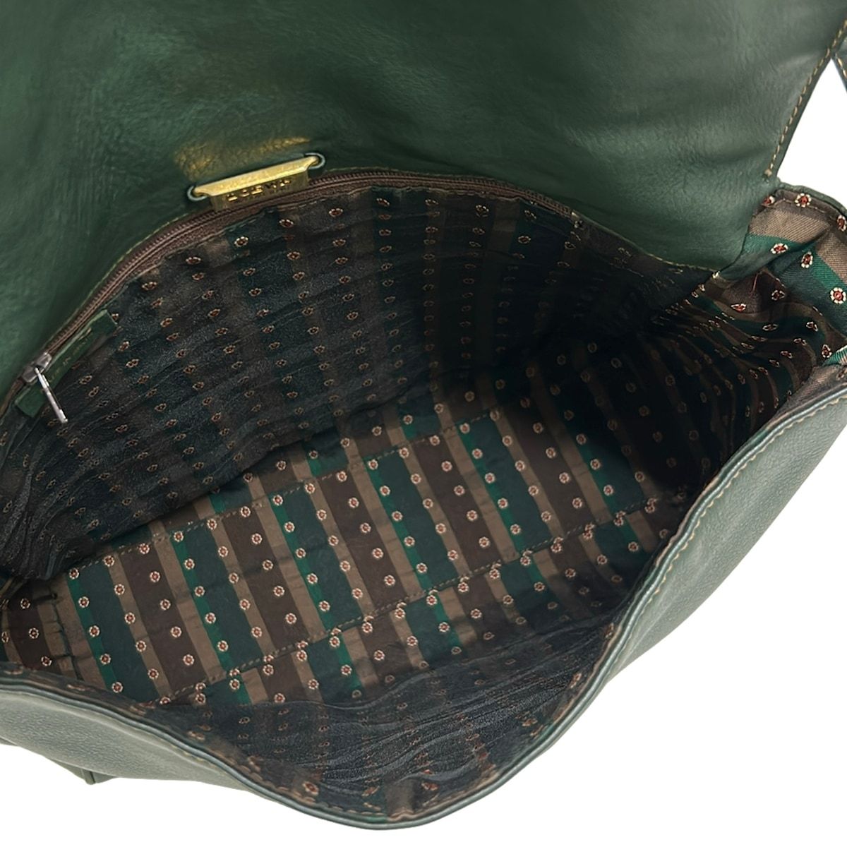Loewe Shoulder Bag Dark Green Leather — view 7