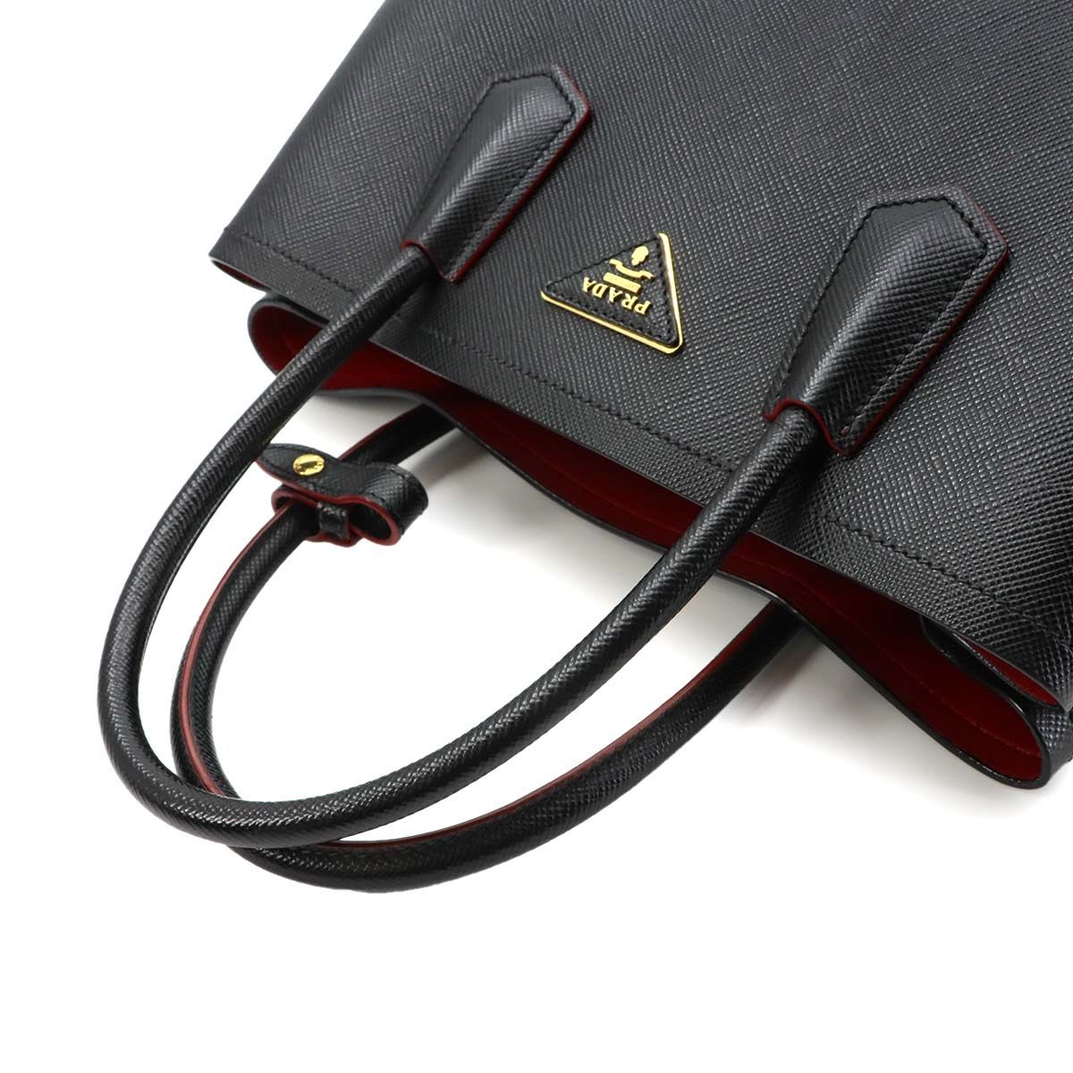 Prada 2-Way Tote Shoulder Bag Saffiano Leather Black — view 5