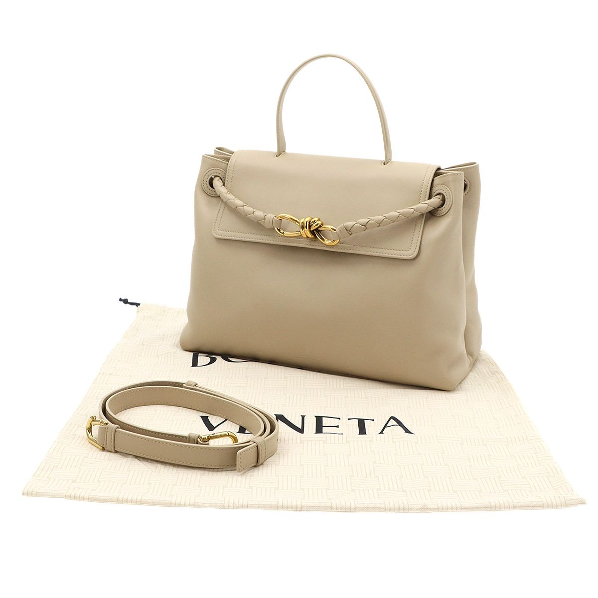 Bottega Veneta Ciao 2-Way Bag Leather Ecru Gold — view 2