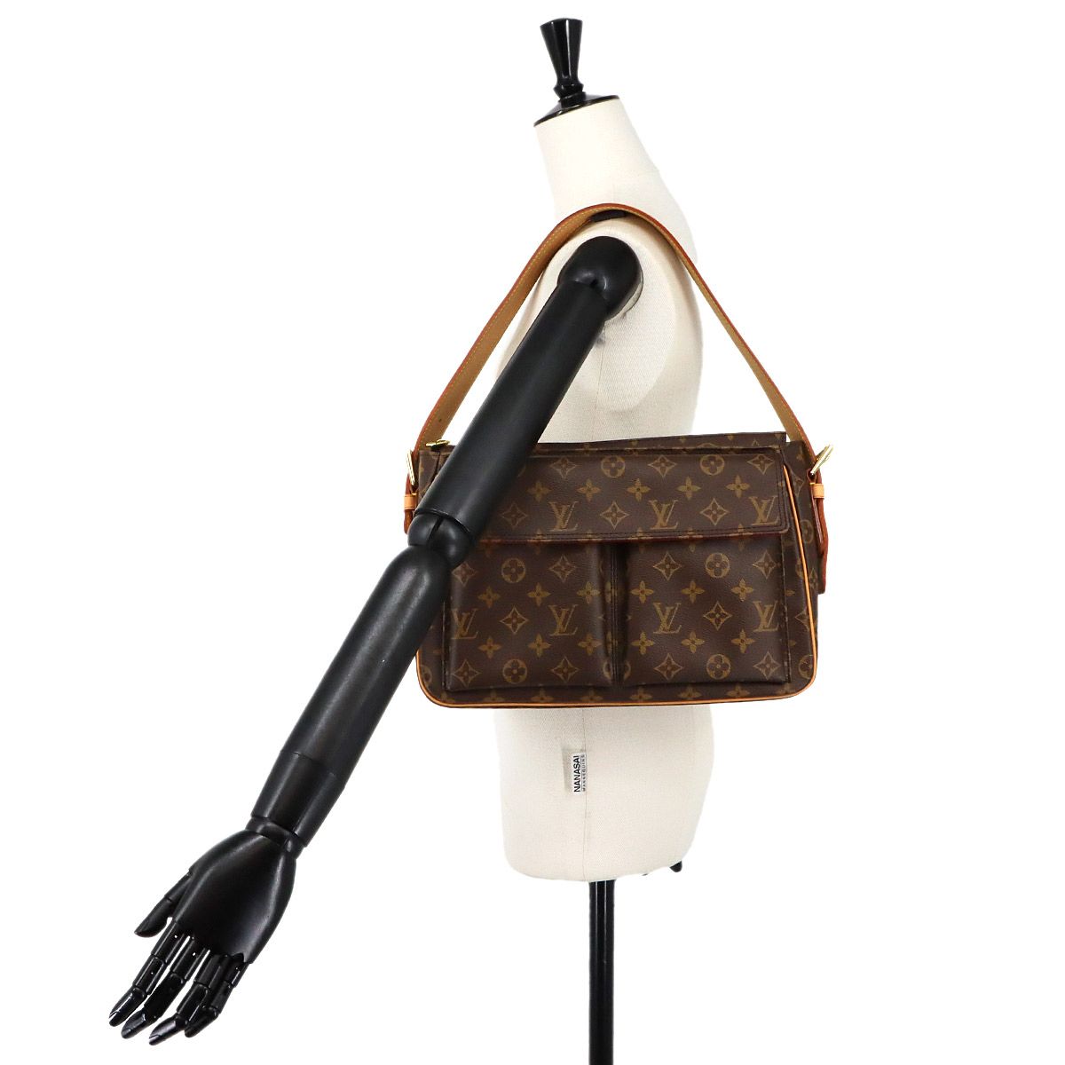 Louis Vuitton Monogram Viva-Cite GM Shoulder Bag Brown — view 9