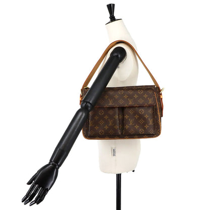 Louis Vuitton Monogram Viva-Cite GM Shoulder Bag Brown — view 9