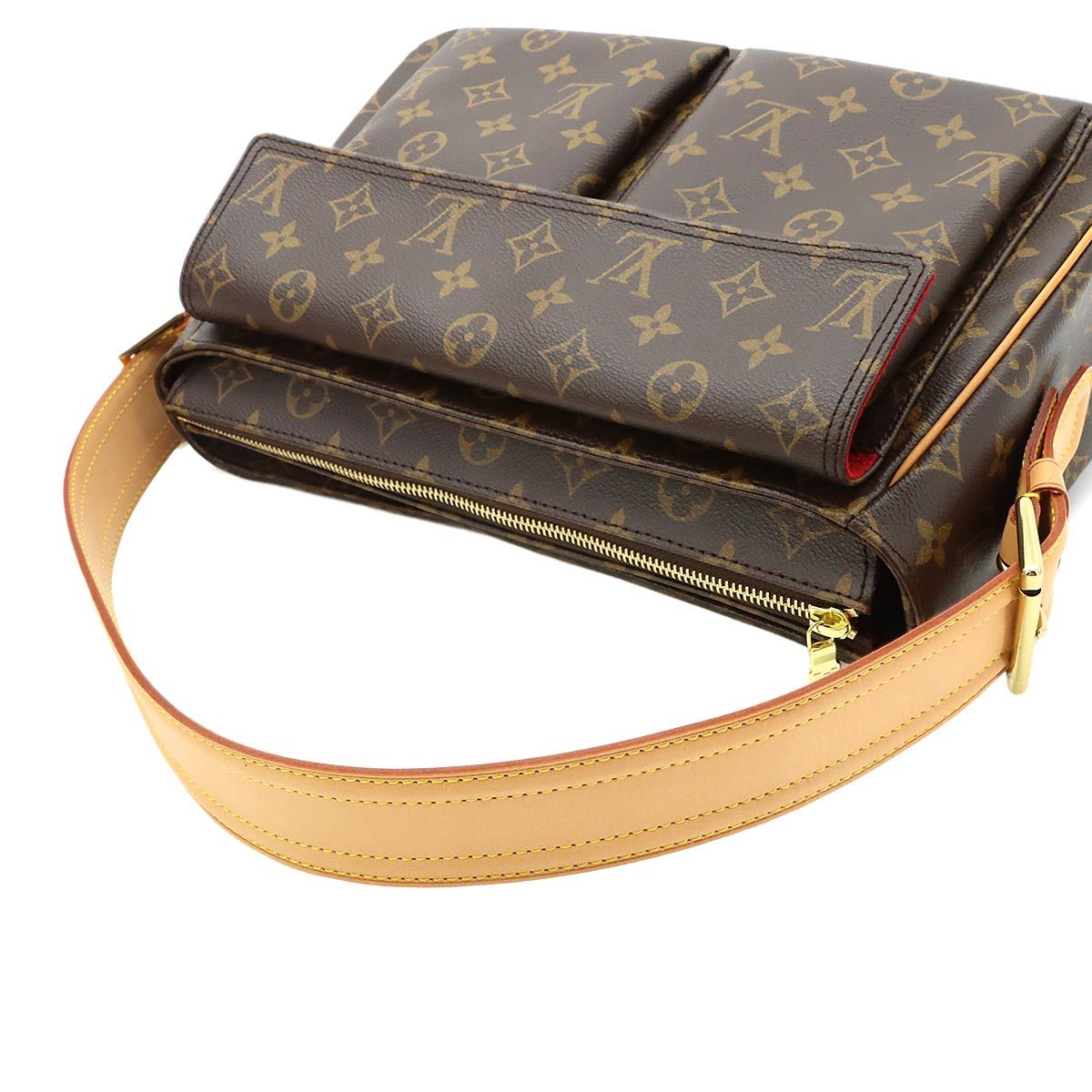 Louis Vuitton Monogram Viva-Cite GM Shoulder Bag Brown — view 5