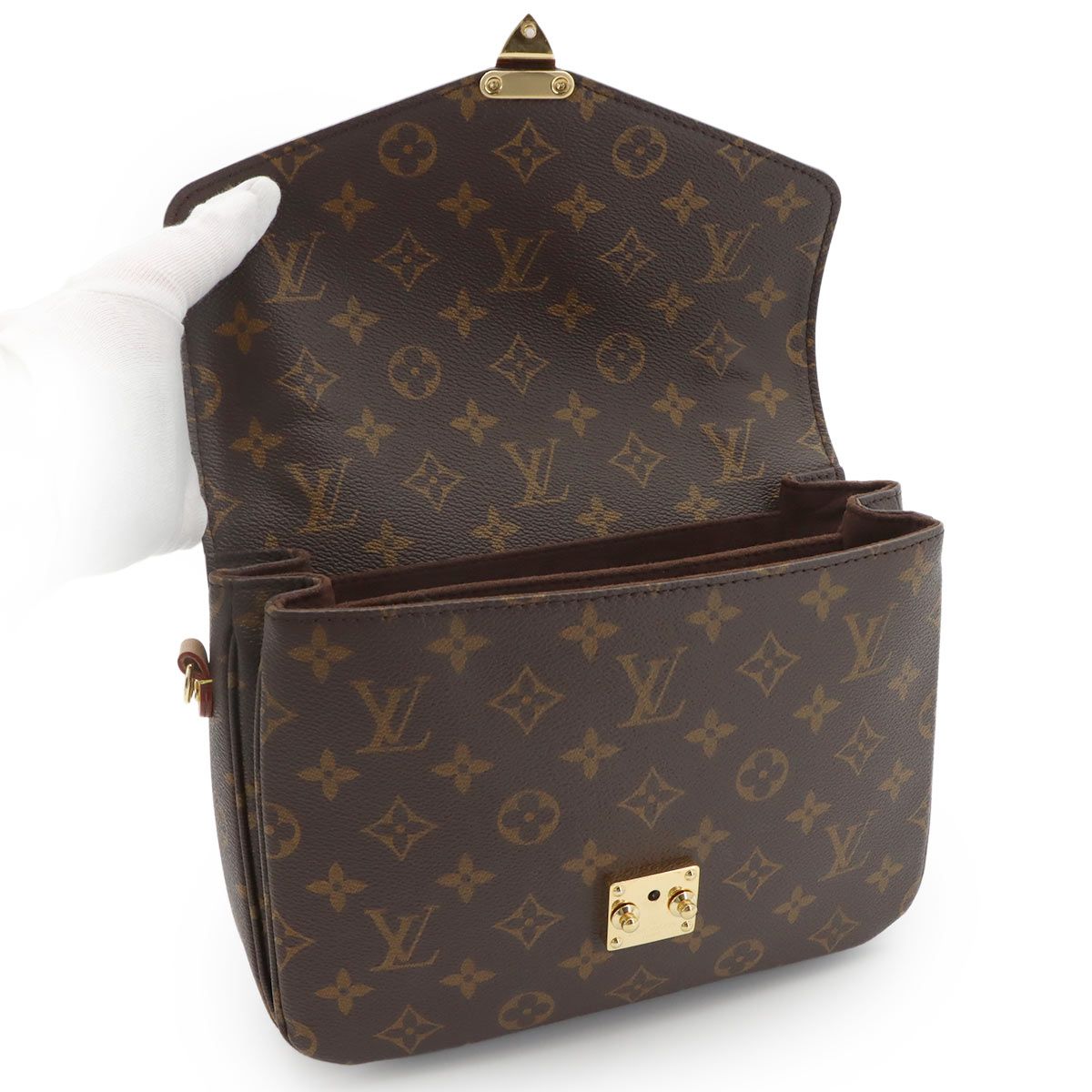Louis Vuitton Monogram Pochette Metis MM 2-Way Bag Brown — view 7