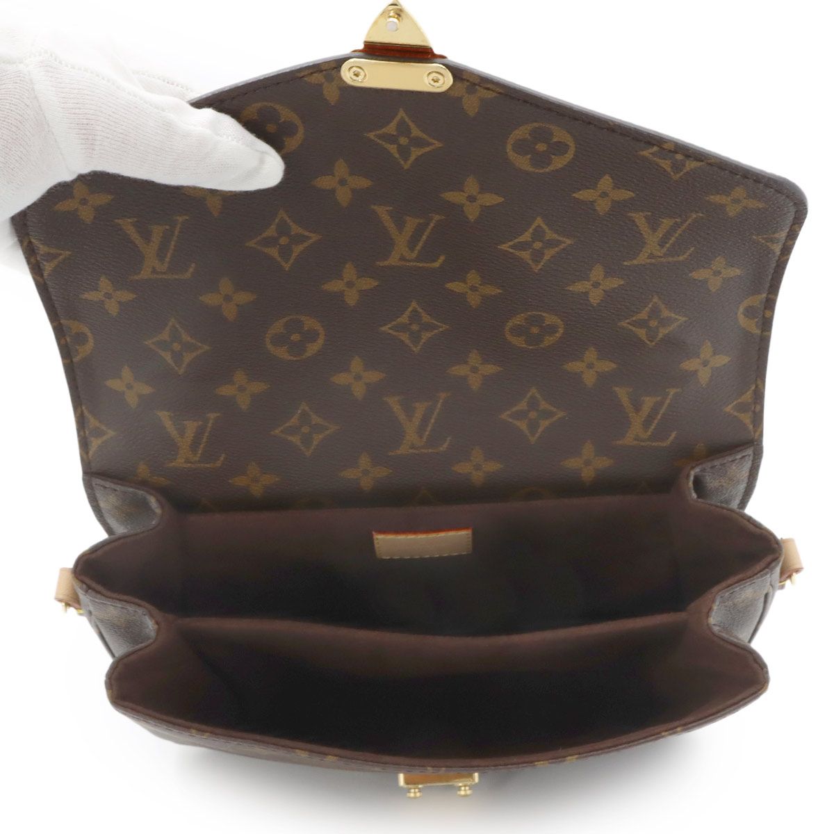 Louis Vuitton Monogram Pochette Metis MM 2-Way Bag Brown — view 8