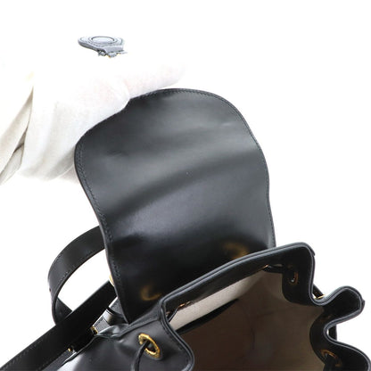 Gucci Bamboo Backpack Leather Black Gold — view 5
