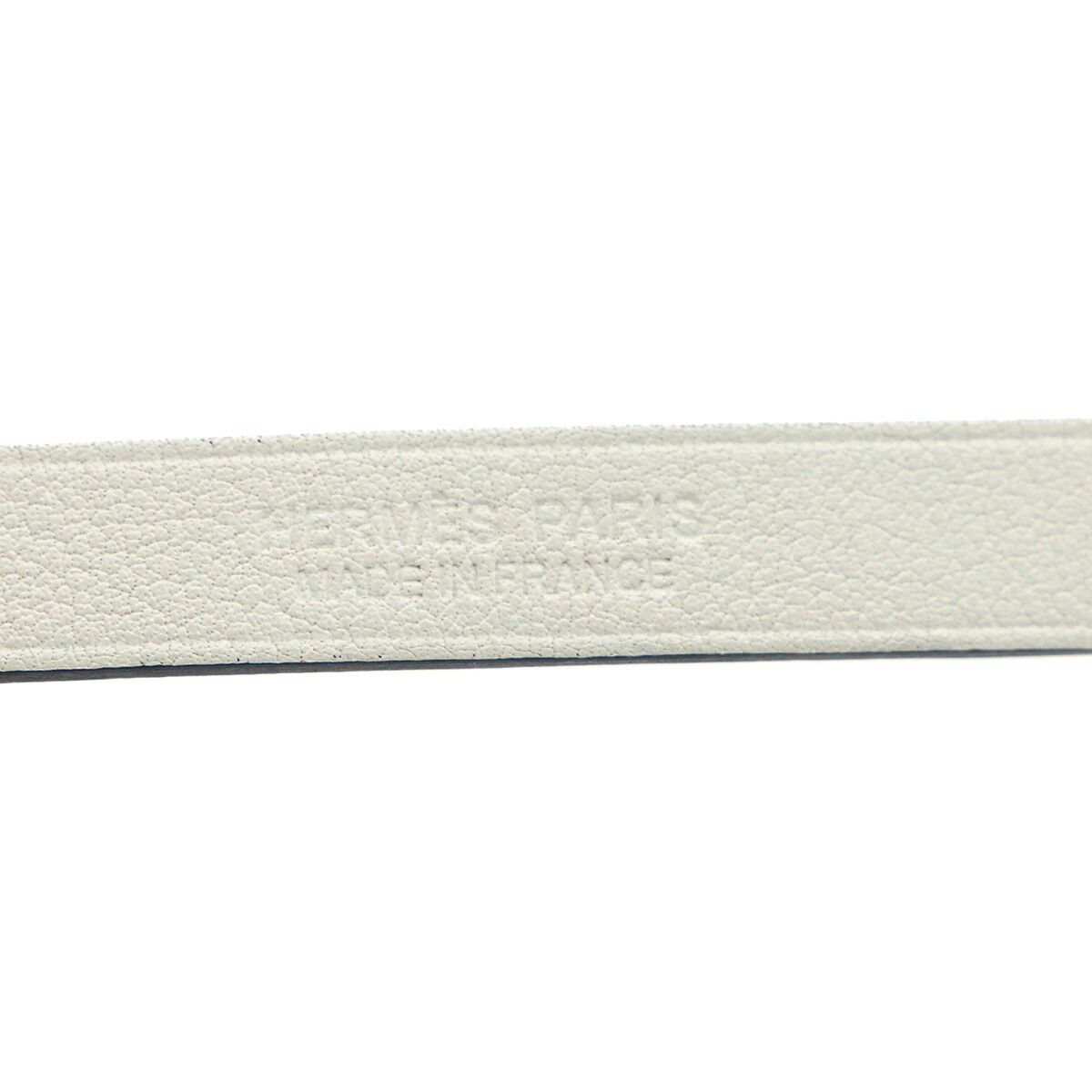Hermes Medallion Infini Double Tour Reversible Bracelet Swift Blue Brighton — view 6