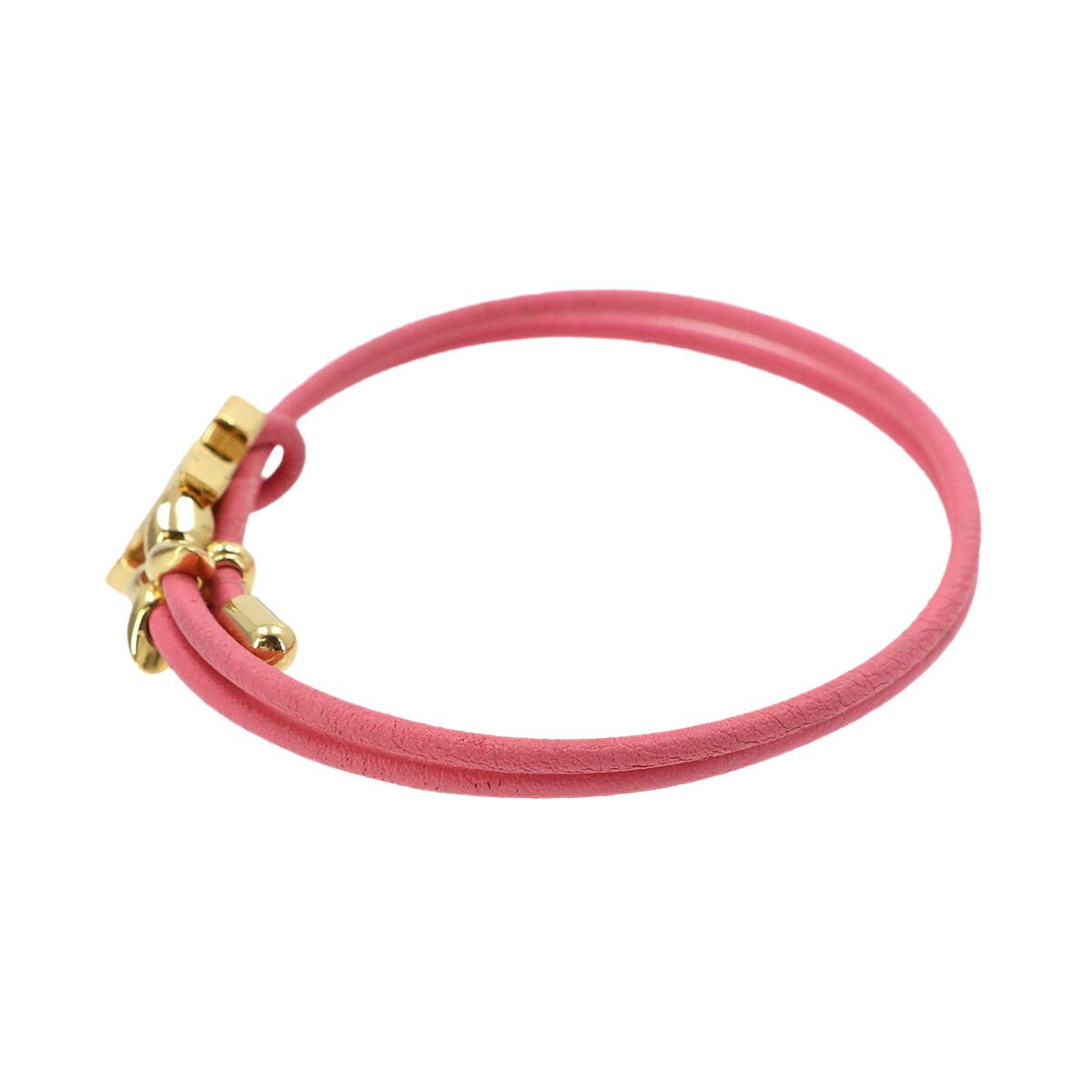 Louis Vuitton Bracelet LV Blue Leather Pink Gold — view 3