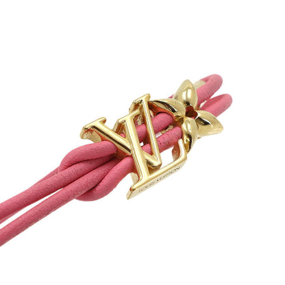 Louis Vuitton Bracelet LV Blue Leather Pink Gold — view 4