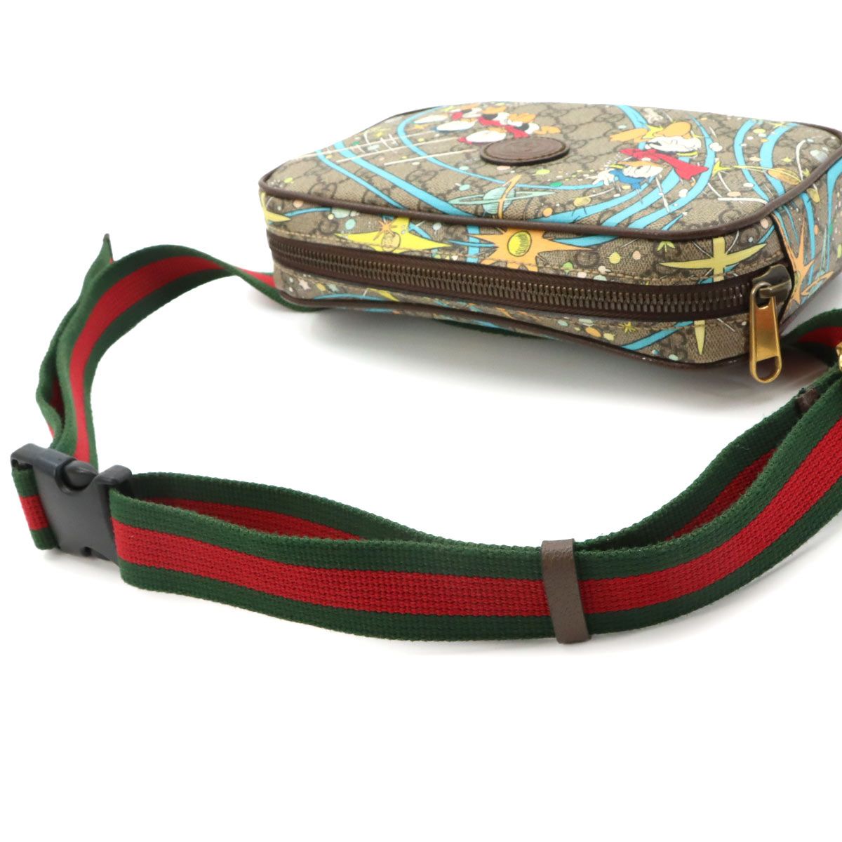 Gucci Disney Belt Bag GG Supreme Donald Duck Brown Gold — view 5