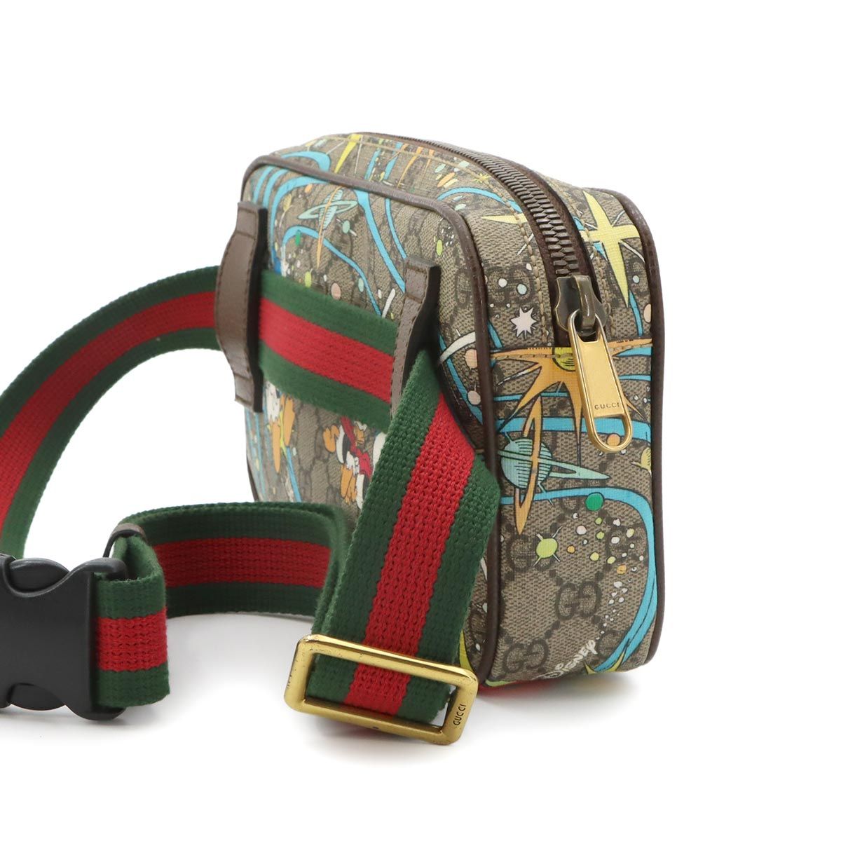 Gucci Disney Belt Bag GG Supreme Donald Duck Brown Gold — view 3