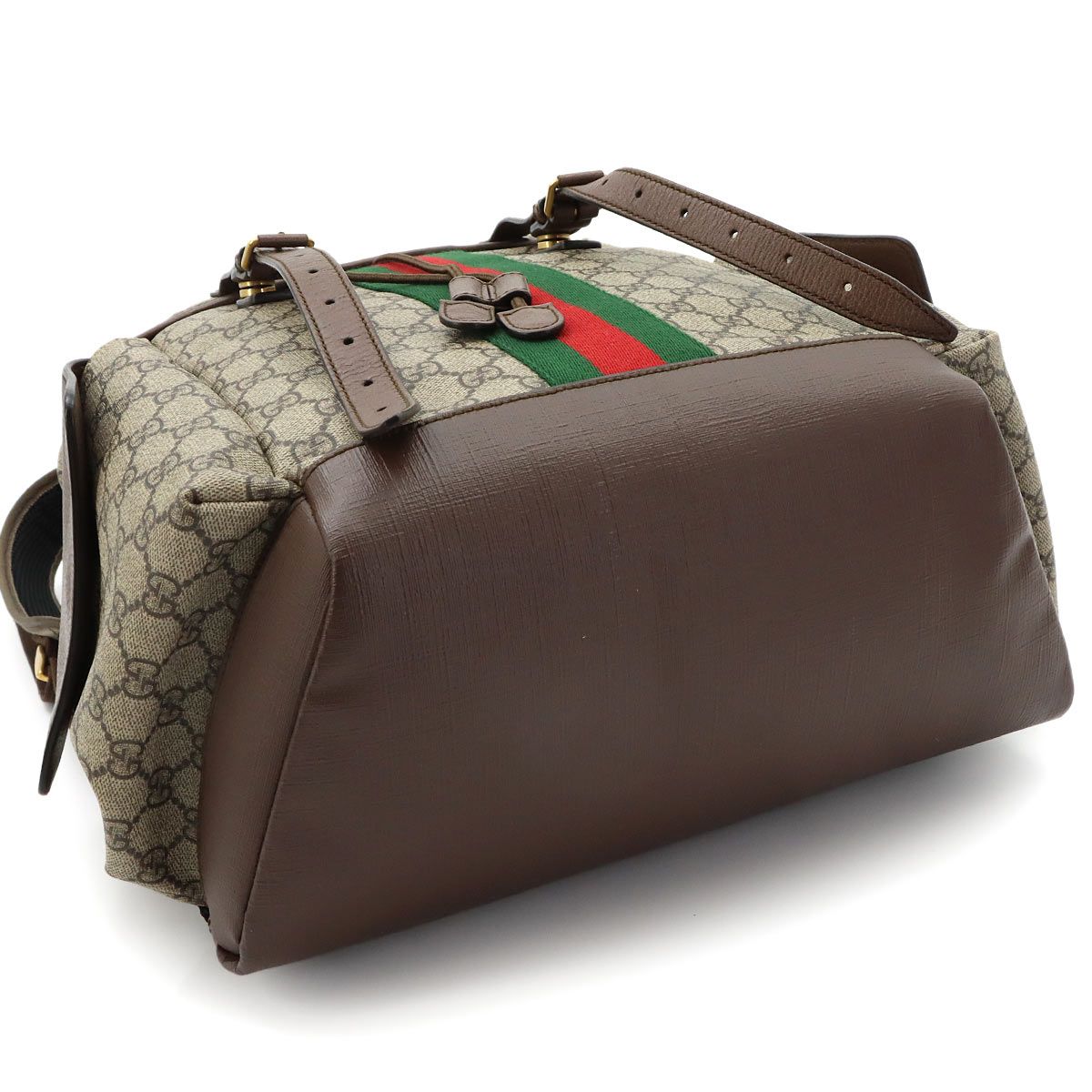 Gucci Ophidia Backpack GG Supreme Leather Beige Brown — view 4