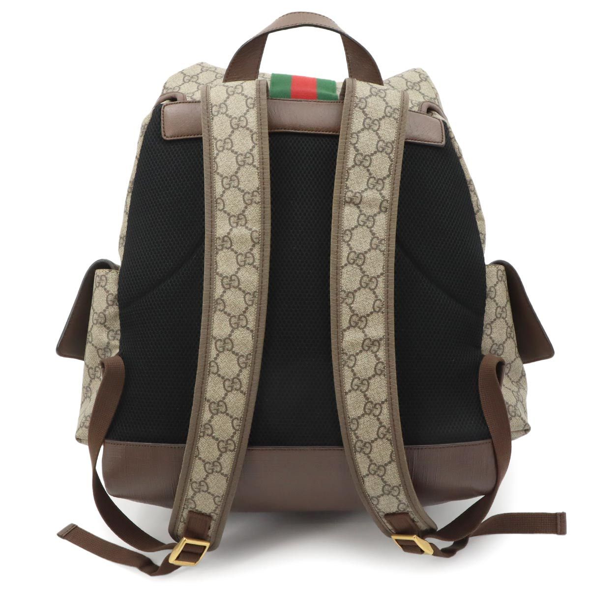 Gucci Ophidia Backpack GG Supreme Leather Beige Brown — view 2