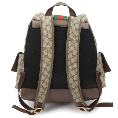 Gucci Ophidia Backpack GG Supreme Leather Beige Brown — view 2