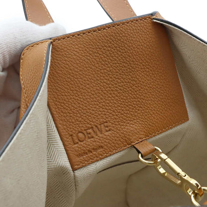 Loewe Hammock Small 2-Way Bag Leather Brown Gold — view 7