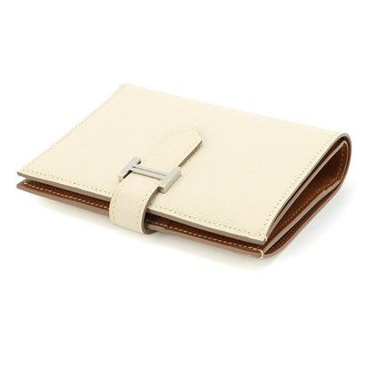 Hermes Bearn Compact Verso Bifold Wallet Epsom Cles Gold Silver — view 5