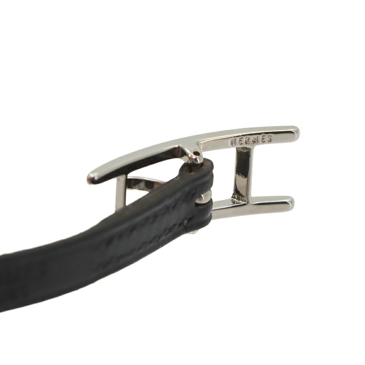 Hermes Hapi 3 Bracelet Swift Black Silver — view 5