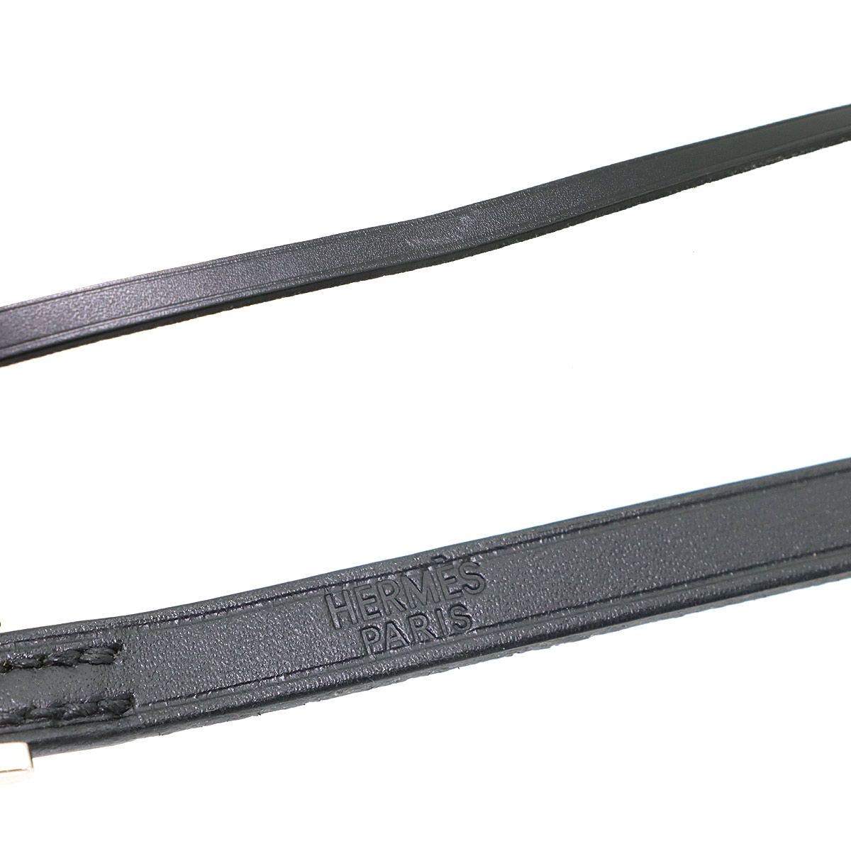 Hermes Hapi 3 Bracelet Swift Black Silver — view 7