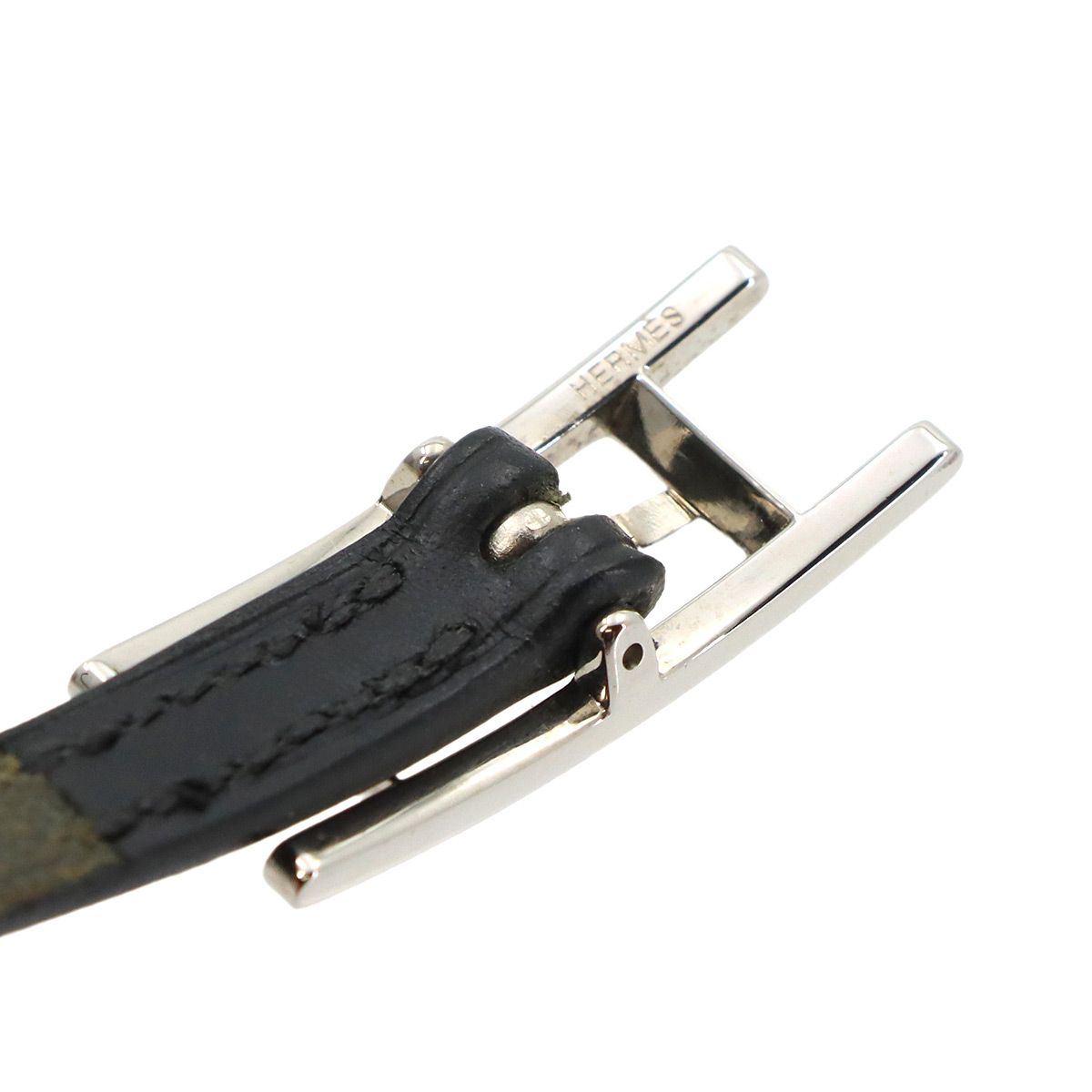 Hermes Hapi 3 Bracelet Swift Black Silver — view 6