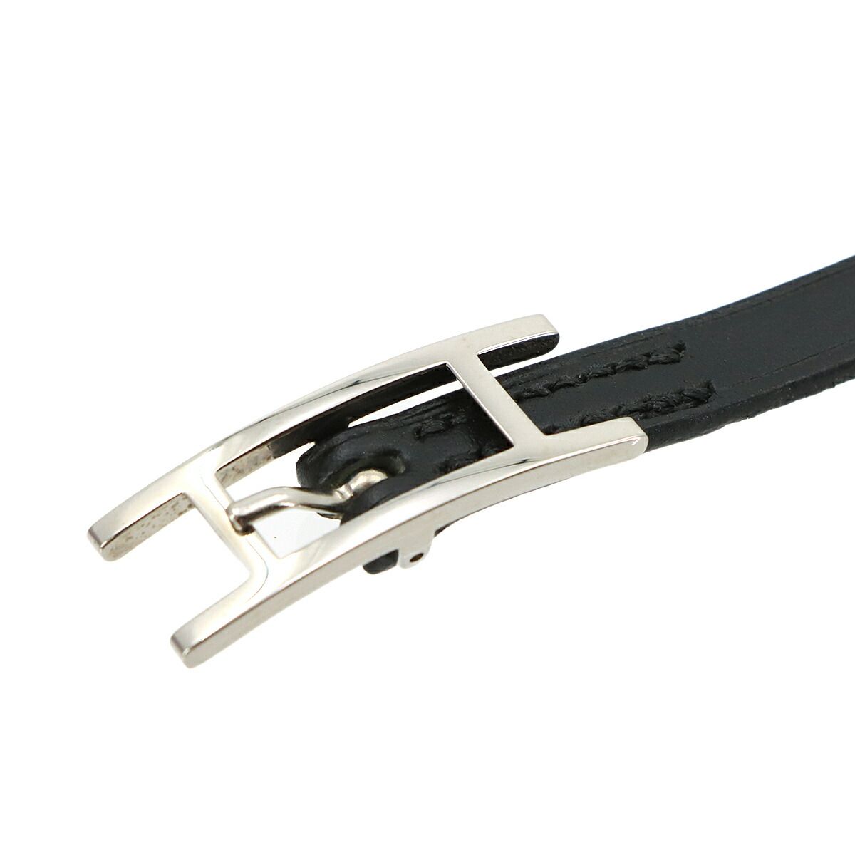 Hermes Hapi 3 Bracelet Swift Black Silver — view 5
