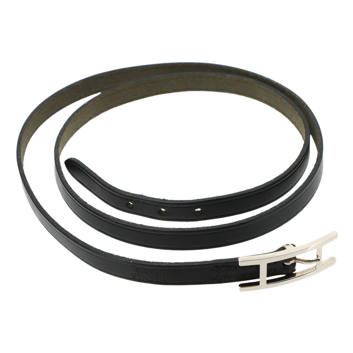 Hermes Hapi 3 Bracelet Swift Black Silver — view 4