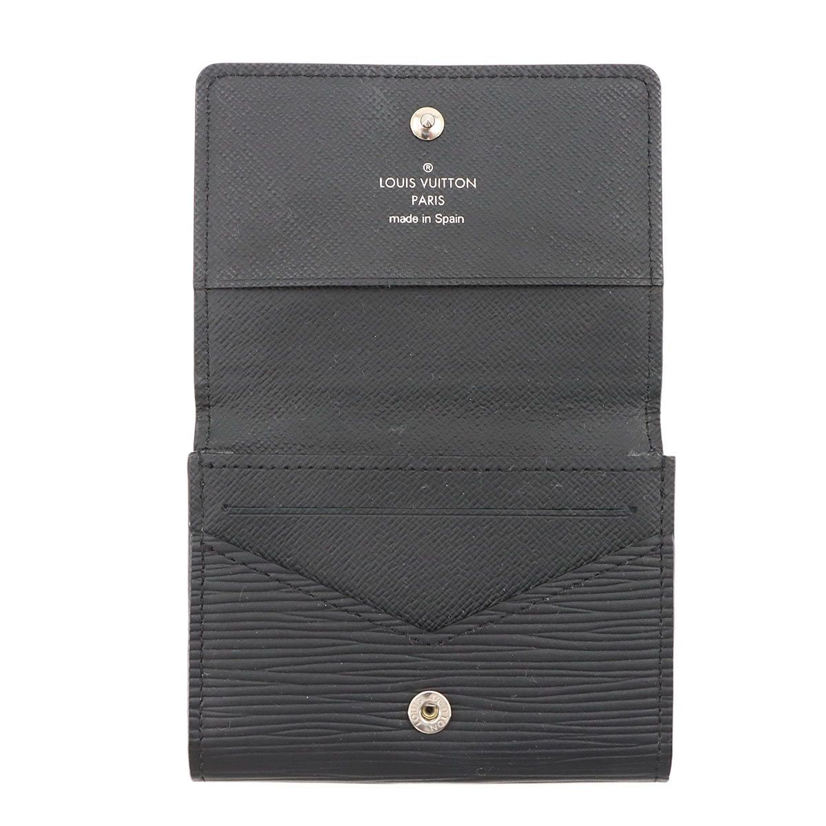 Louis Vuitton Epi Envelope Carte de Visite Card Case Business Holder Noir — view 5