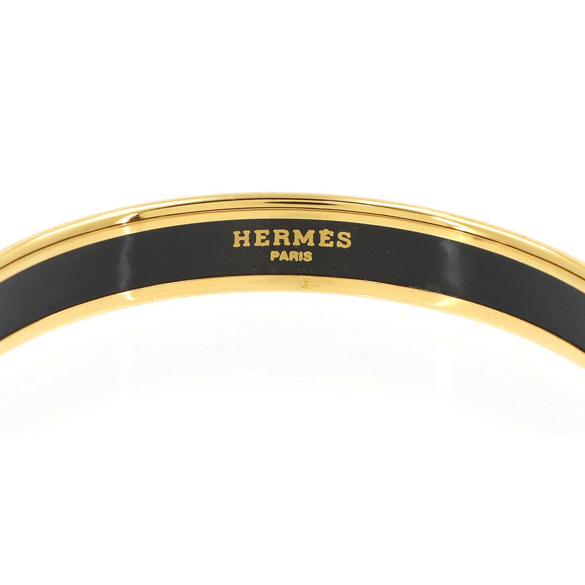 Hermes Enamel PM Bangle Bracelet Gold Red Email PM — view 4