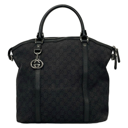 Gucci Handbag Interlocking Black Leather