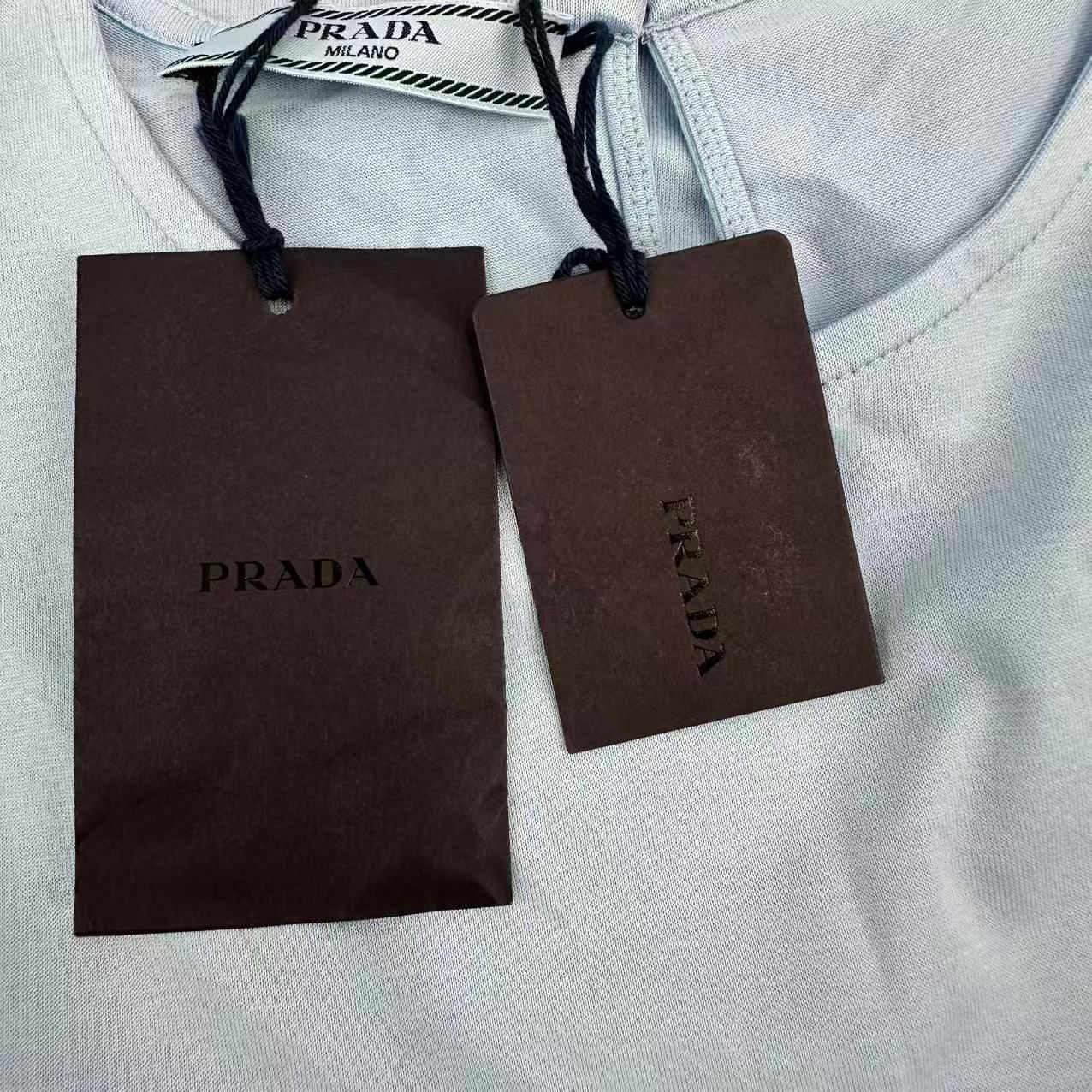 Prada Sleeveless Top Vest Blue — view 4