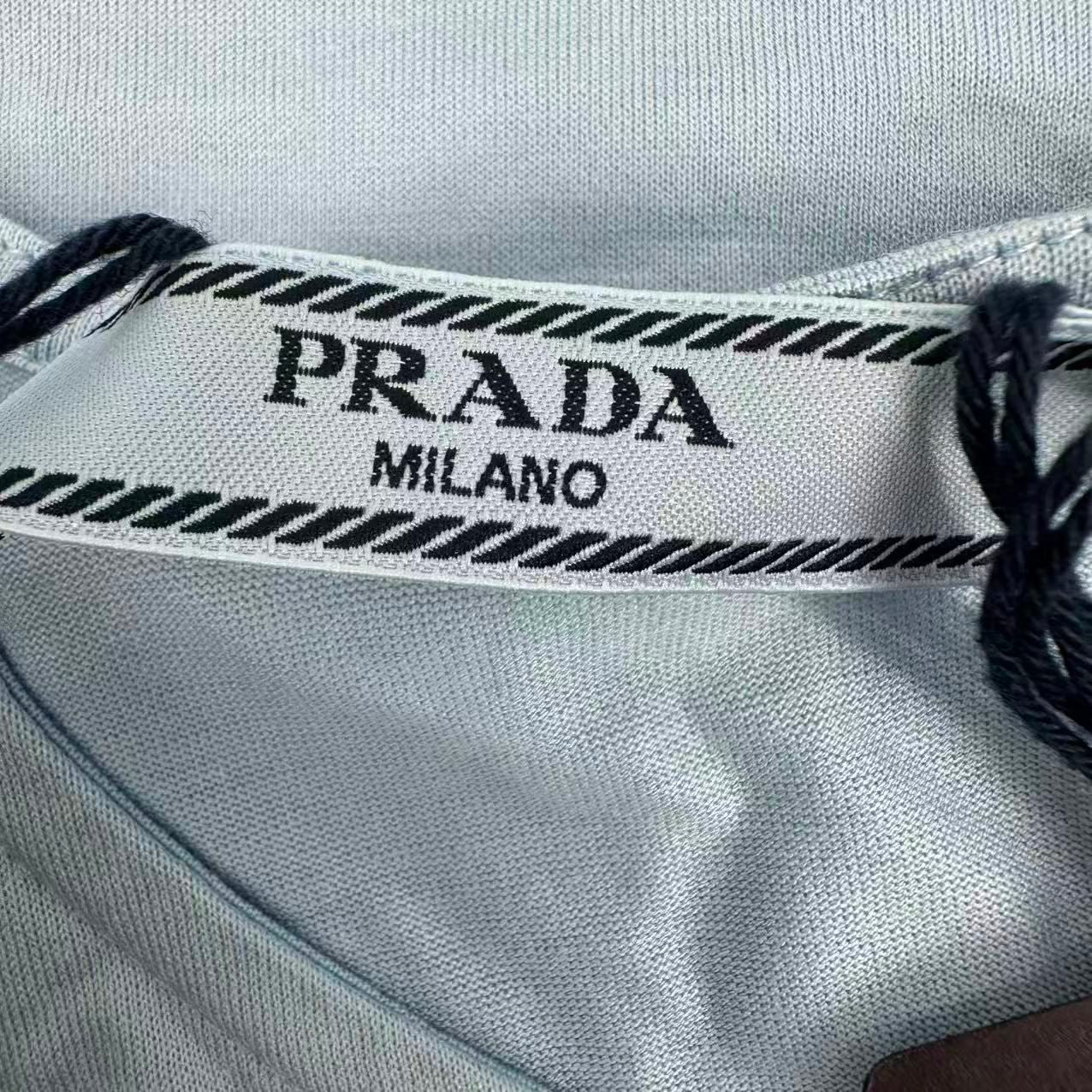 Prada Sleeveless Top Vest Blue — view 6