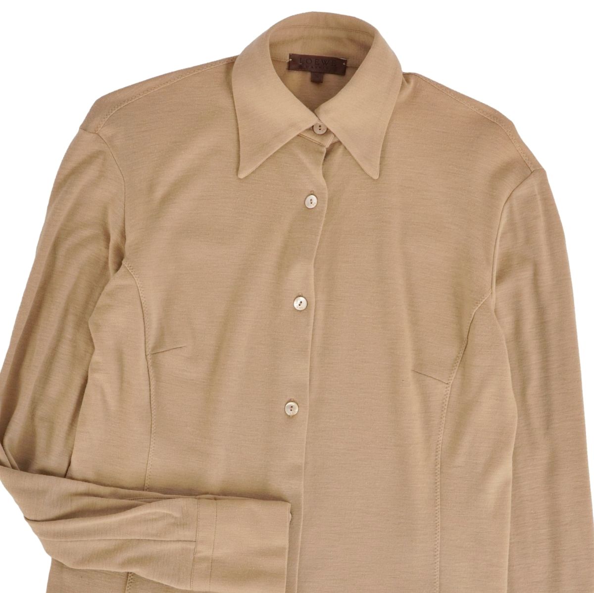 Loewe Shirt Blouse Long Sleeve Wool Italy — view 2