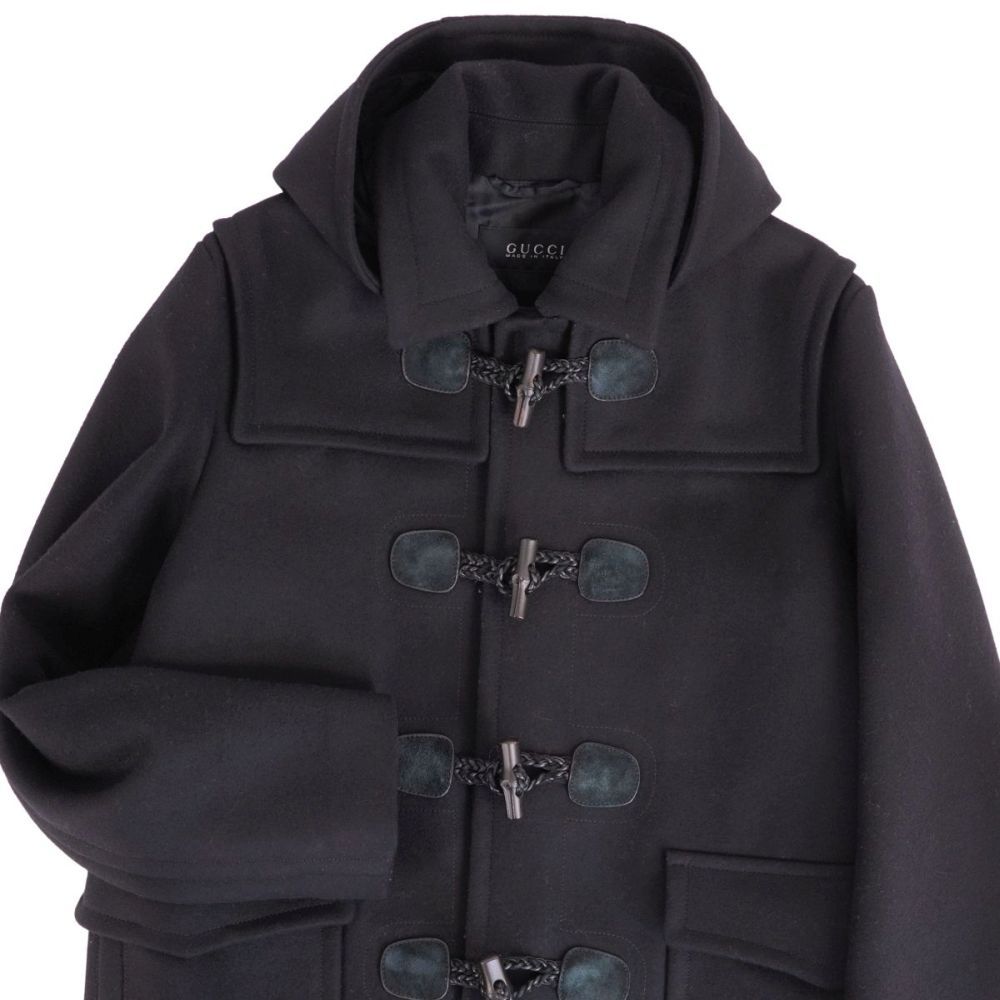 Gucci Coat Duffle Bamboo Toggle Wool Melt — view 3
