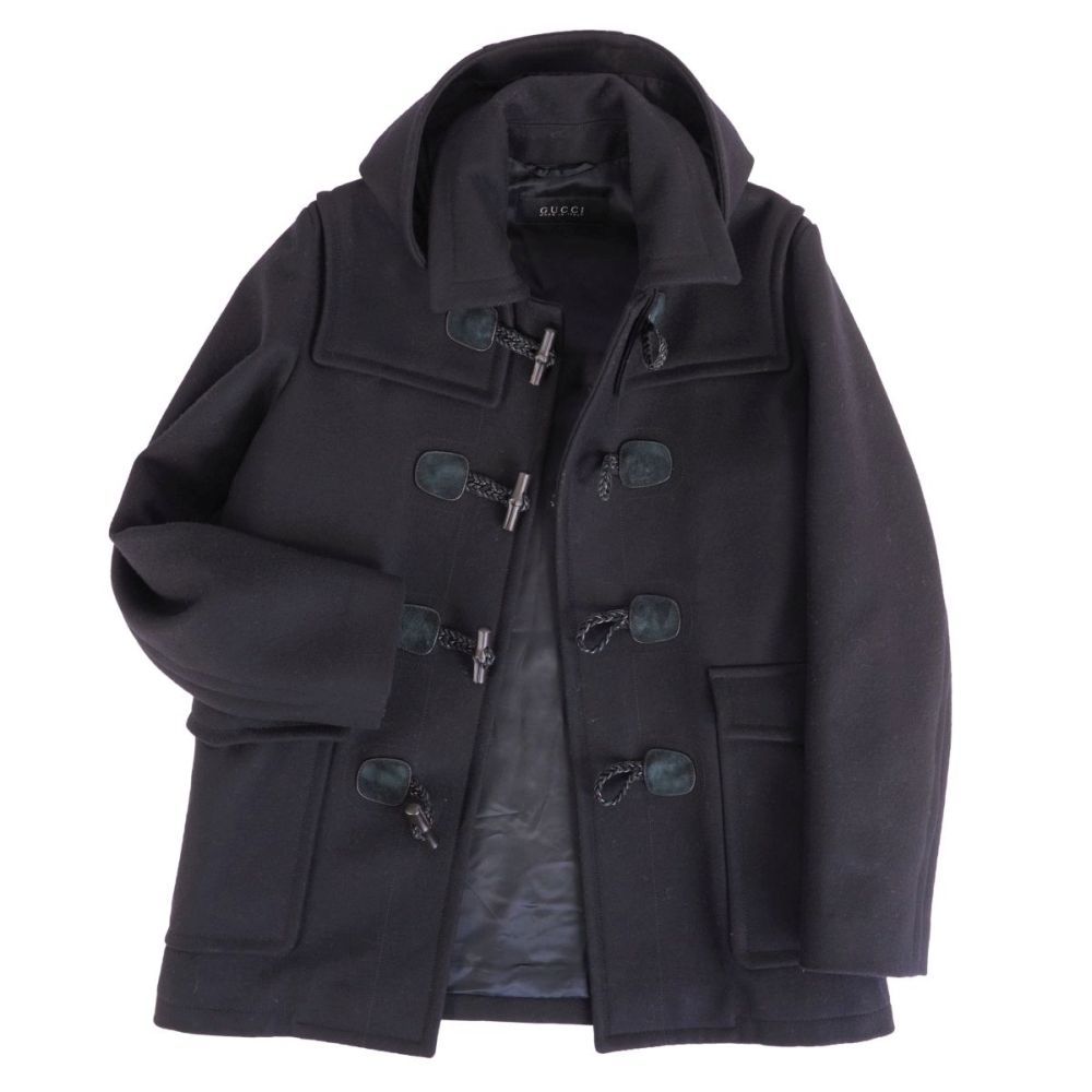 Gucci Coat Duffle Bamboo Toggle Wool Melt — view 2