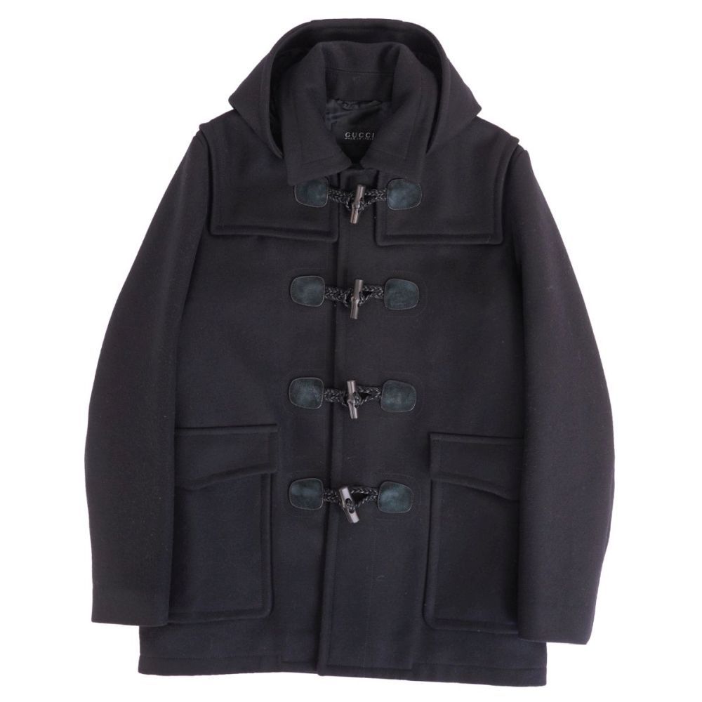 Gucci Coat Duffle Bamboo Toggle Wool Melt