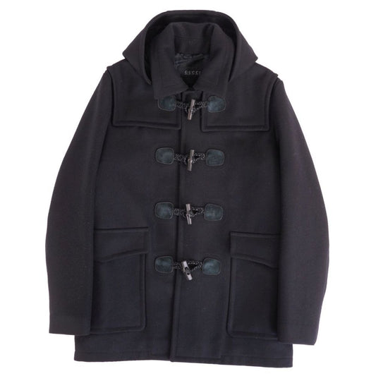Gucci Coat Duffle Bamboo Toggle Wool Melt