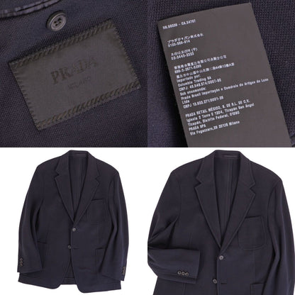 Prada Jacket Tailored Cotton Jersey — view 7