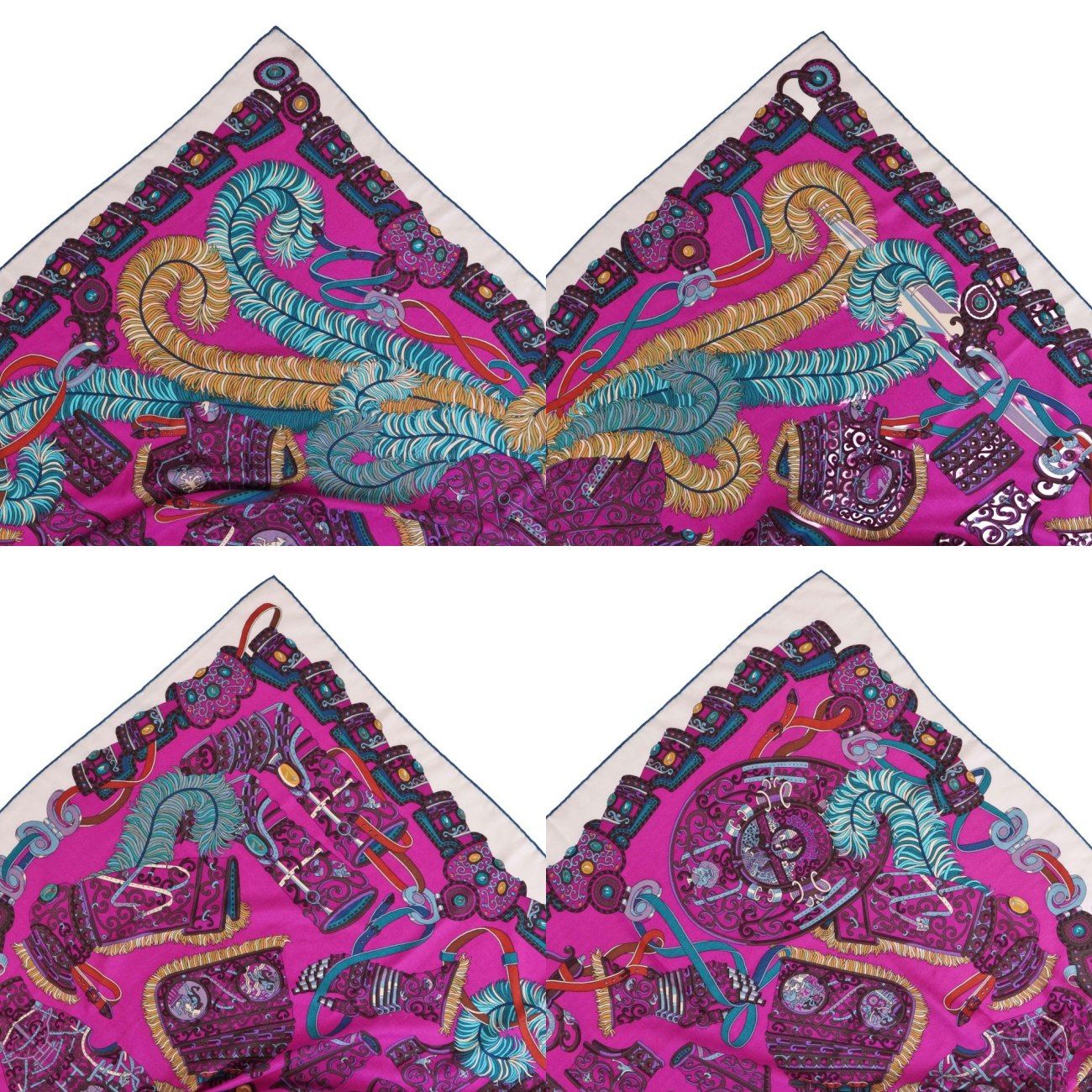 Hermes Scarf Carre 140 Geant War God Mars — view 3