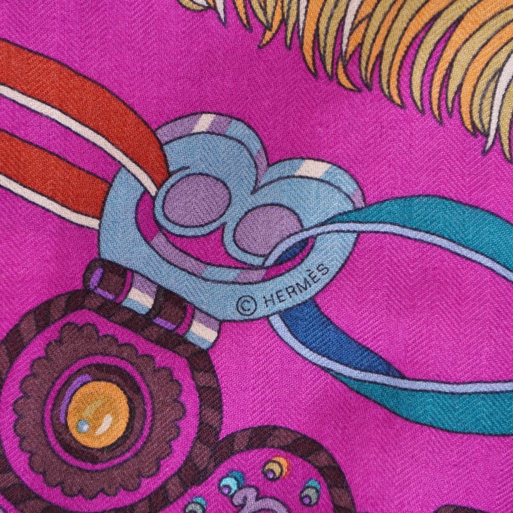 Hermes Scarf Carre 140 Geant War God Mars — view 4