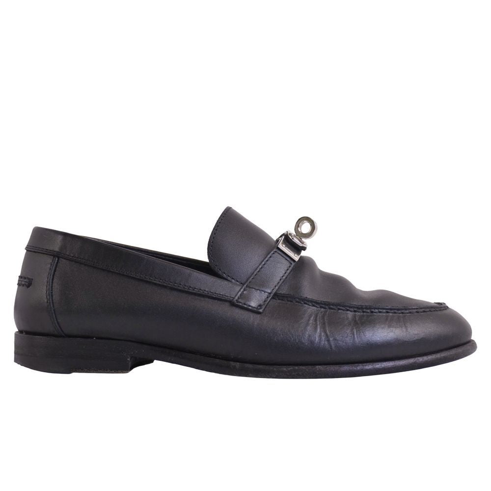 Hermes Loafers Destin Moccasins Kelly Gold — view 6
