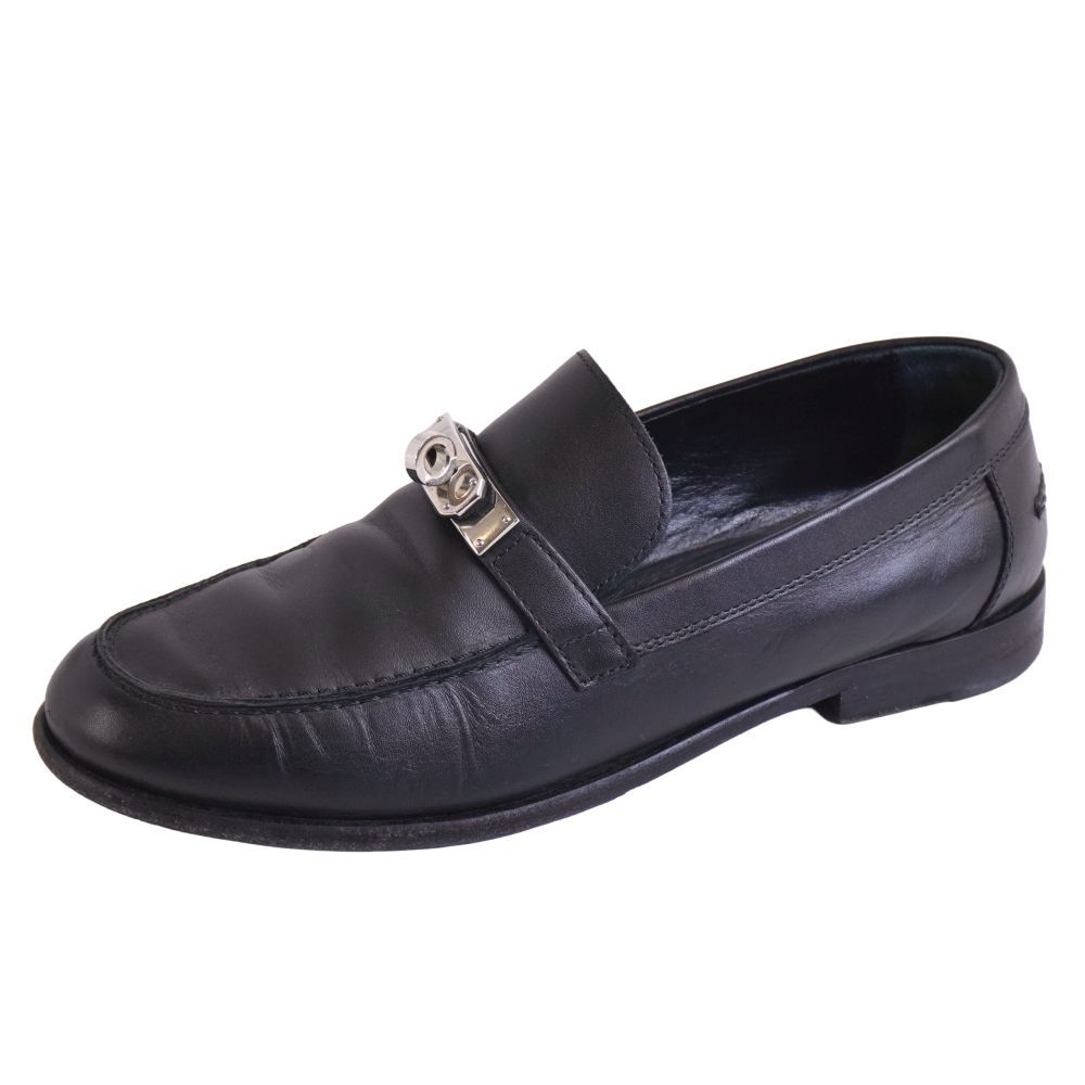 Hermes Loafers Destin Moccasins Kelly Gold