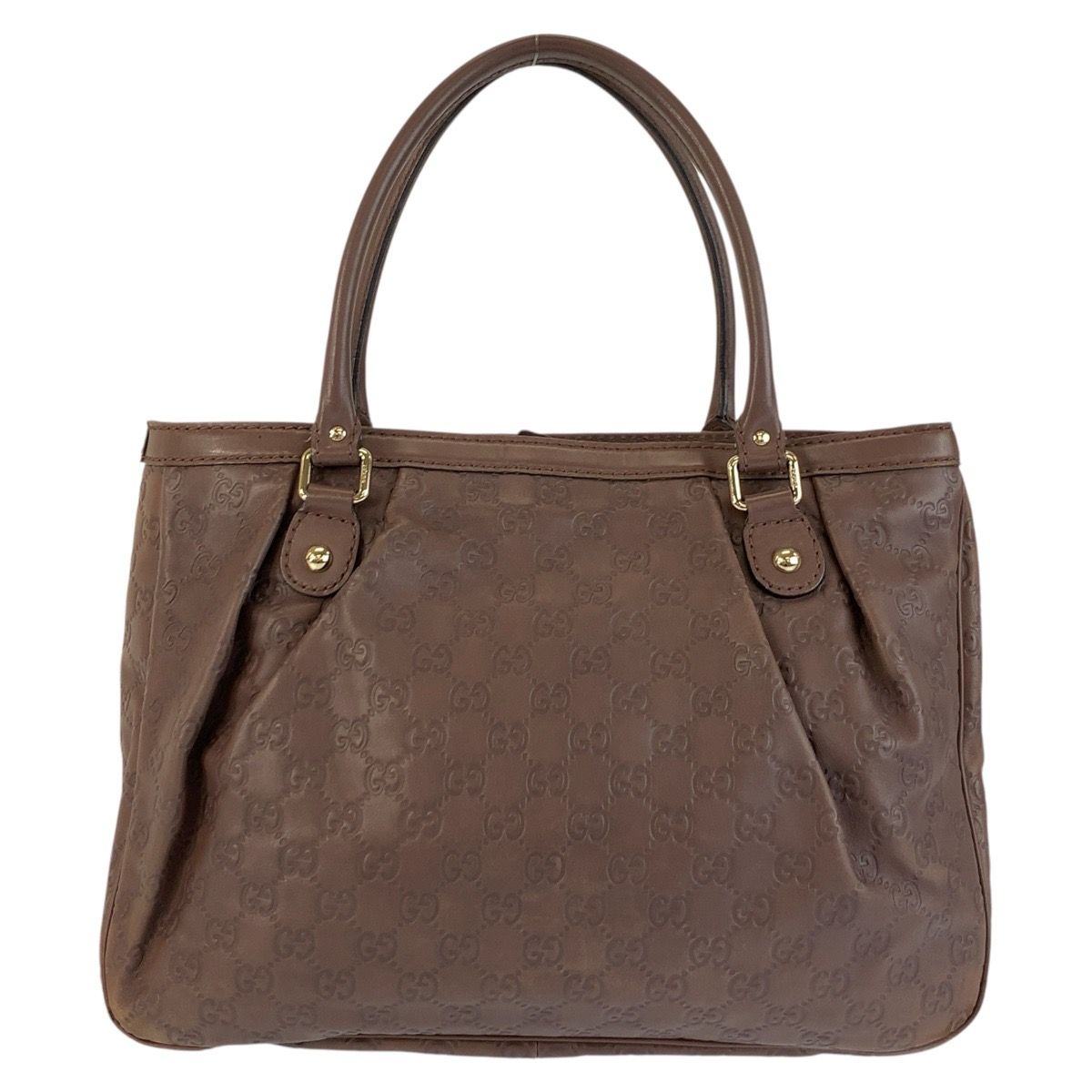 Gucci Guccissima Ski Brown Gold Leather Tote — view 2