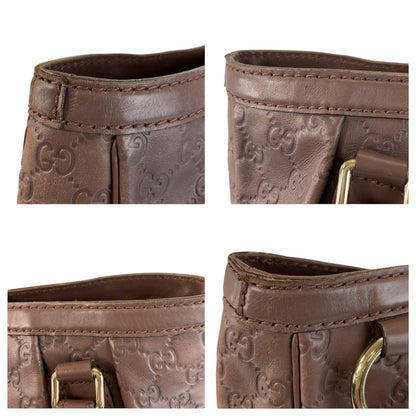 Gucci Guccissima Ski Brown Gold Leather Tote — view 5