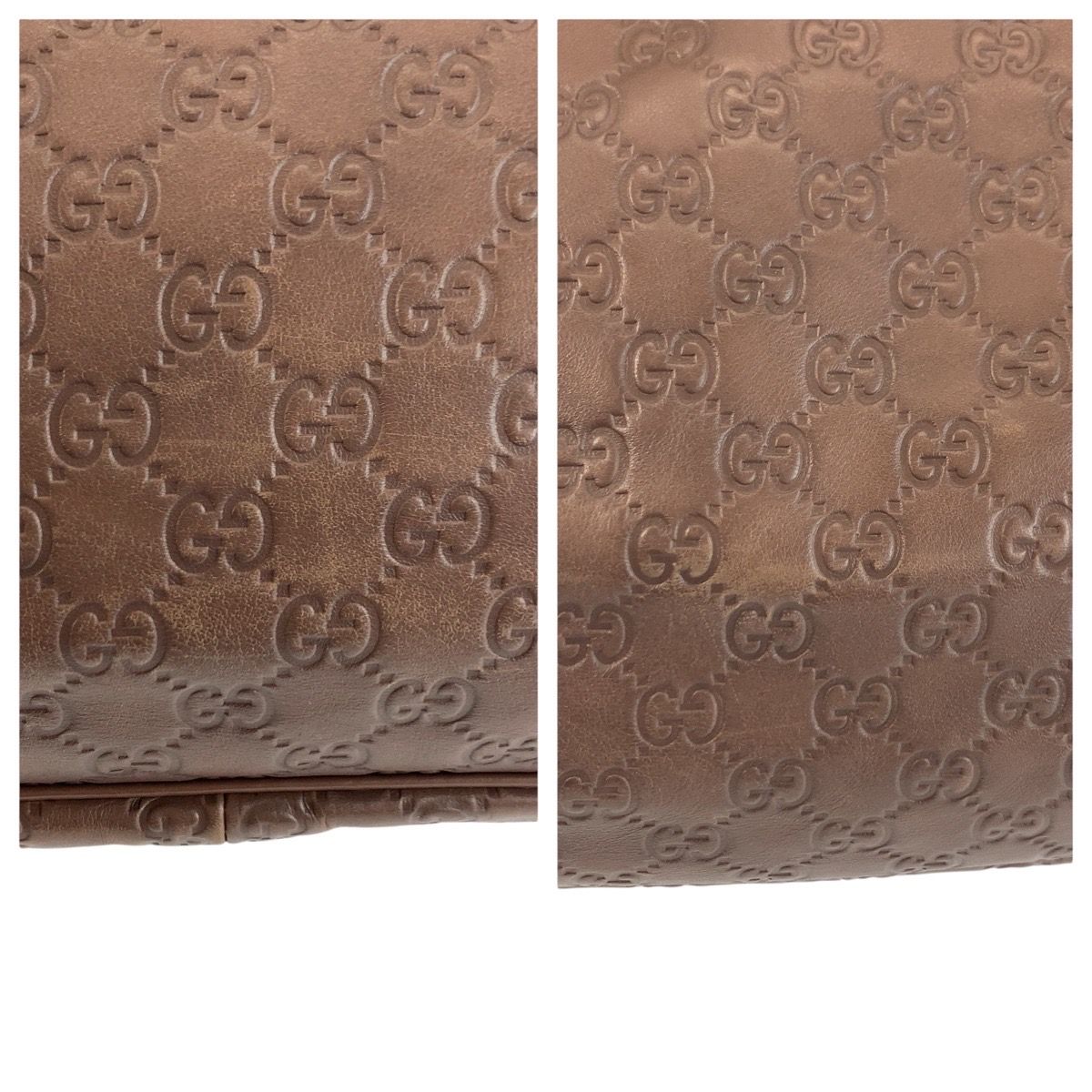Gucci Guccissima Ski Brown Gold Leather Tote — view 6