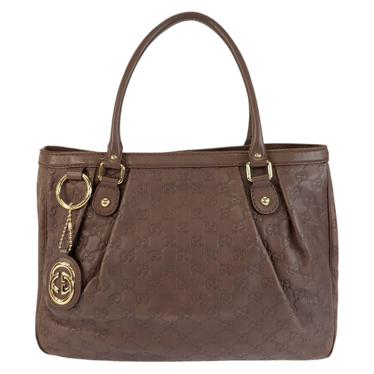 Gucci Guccissima Ski Brown Gold Leather Tote