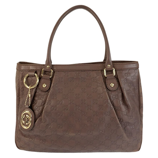 Gucci Guccissima Ski Brown Gold Leather Tote