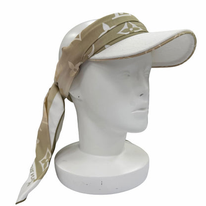 Louis Vuitton Beige Sun and Silk Sun Visor Monogram Shoulder