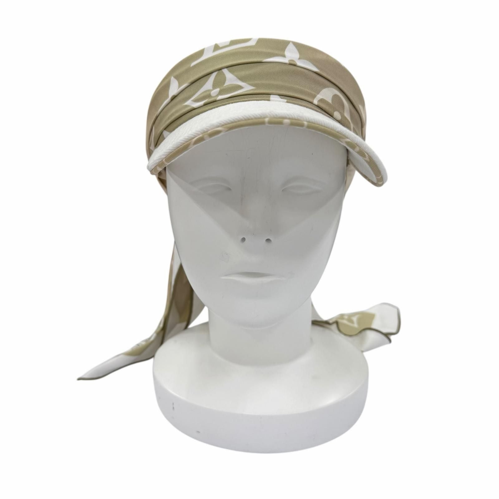 Louis Vuitton Beige Sun and Silk Sun Visor Monogram Shoulder — view 3